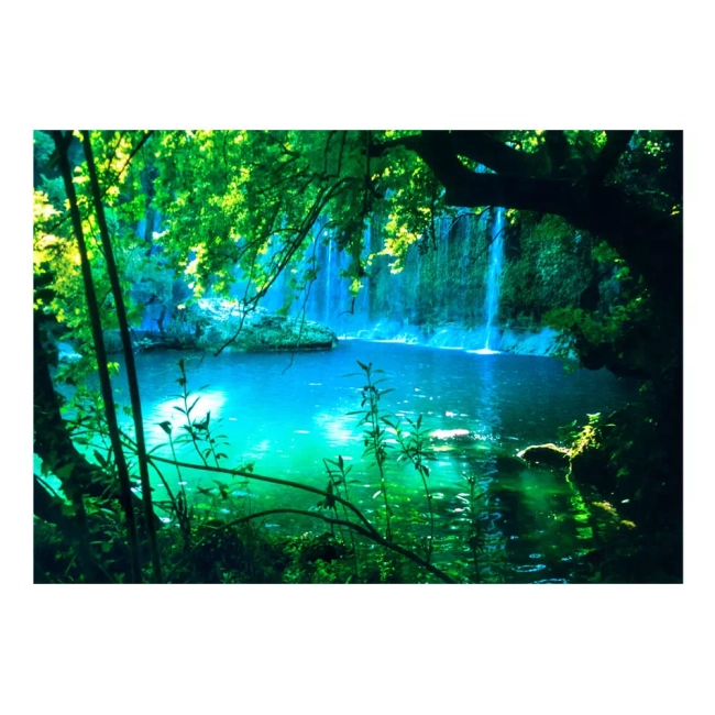 Fototapeta - Wyjątkowy wodospad natura krajobraz - wodospad Kursunlu